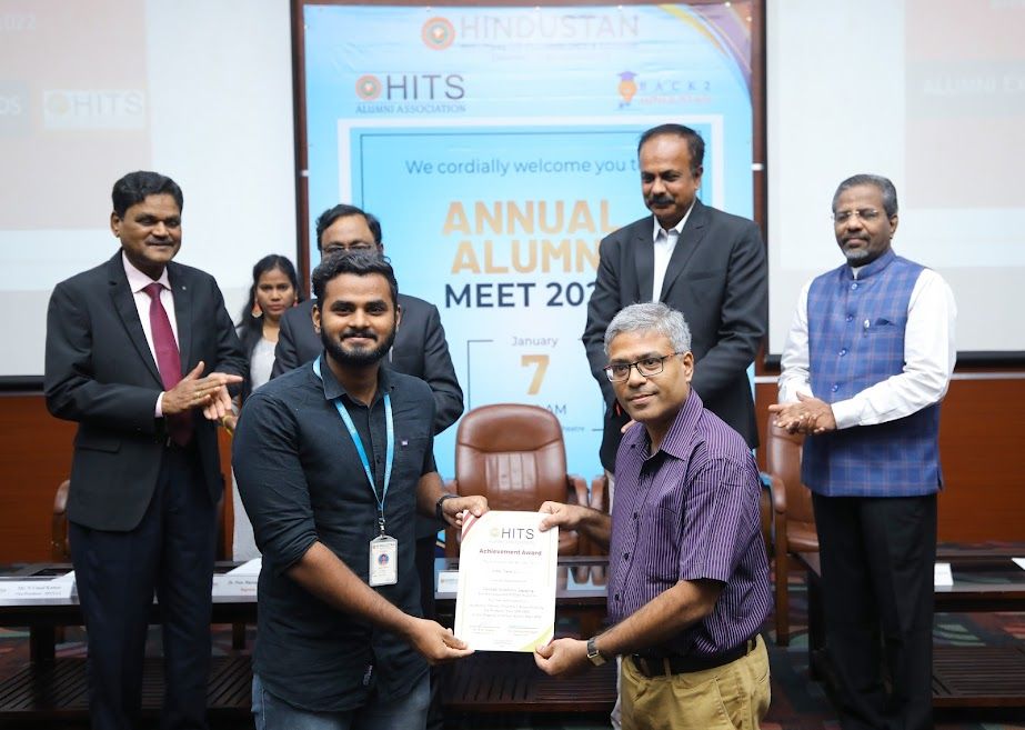 EEE_Ashok Kumar _Achievement Award  from HITSAA.JPG